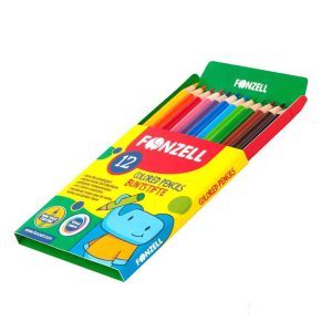 مدادرنگی12رنگ کوتاه جعبه مقوایی فونزل کد685073/685082
