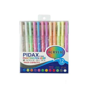 روان نویس 12رنگ نقاشی اکریلیک پیداکس کد p940