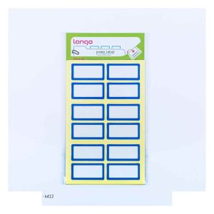 برچسب دورآبی سایز40*20میلیمتر4برگی لانگوکدK-412