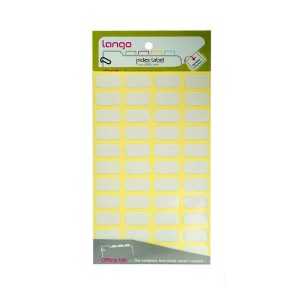 برچسب دورسفیدسایز10*20میلیمتر4برگی لانگوکدK-444