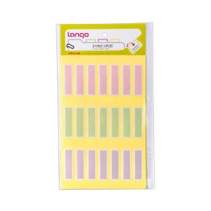 برچسب پاستلی سایز10*35میلیمتر4برگی لانگوIL -051