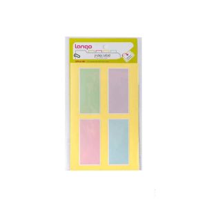 برچسب پاستلی سایز65*30میلیمتر4برگی لانگوکدB-54 یا کد051