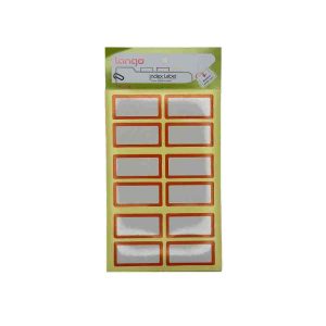 برچسب دورقرمز سایز20*40میلیمتر4برگی لانگوکدK-412