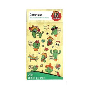 برچسب لانگو سری فانکیز طرح کاکتوس کدFU-015