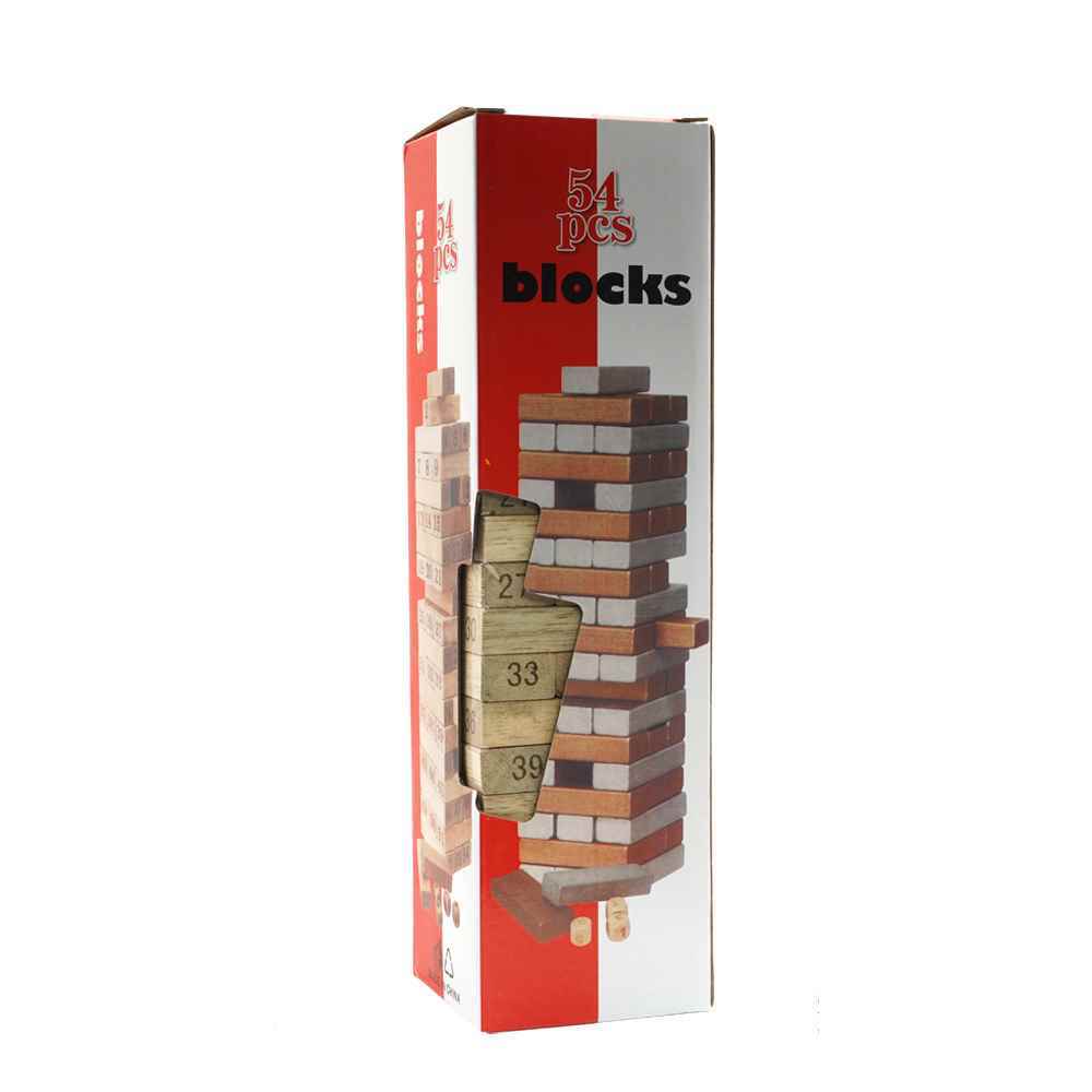 130001985_639057271861369855_jenga-num.jpg جنگا جعبه قرمز 54 قطعه شماره دار - Image 1