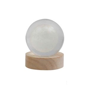 گوی کریستال 6سانت پایه چوبی کدP-2