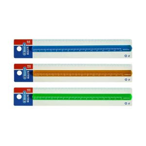 خط کش15سانت کریستال رنگی سه گوش(مثلثی) استورم کد630115