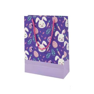 ساک دستی(کادویی)گلاسه طرح دار سایز1هیرمند پیپر16*22