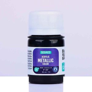 اکریلیک متالیک30میل سوداکو مشکی کد00224