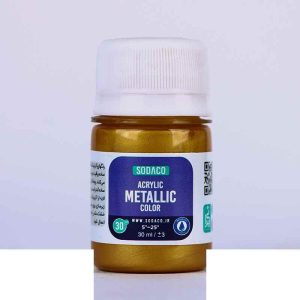 اکریلیک متالیک30میل سوداکو طلایی سیر کد00290