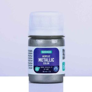 اکریلیک متالیک30میل سوداکو نقره ای کد00295