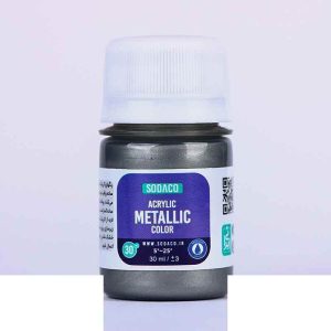 اکریلیک متالیک30میل سوداکو نقره ای سیر کد00296