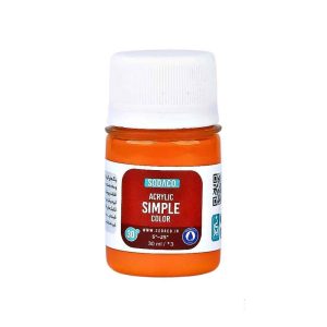 اکریلیک ساده30میل سوداکو نارنجی روشن کد00305