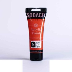 اکریلیک ساده تیوپی75میل سوداکو نارنجی کد08304