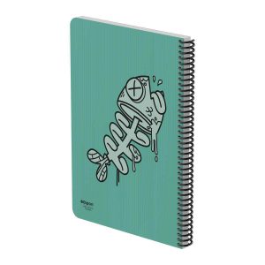 دفتر100برگ رحلی سیمی جلدطلق فانتزی الیپون کد813