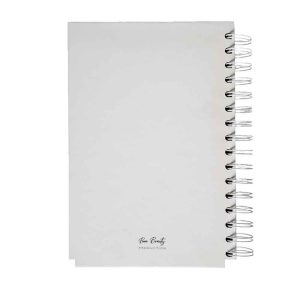 دفتر100برگ A5 خطدار سیمی جلدسخت (کاغذ سفید) برگ سری پیور بیوتی کد71514
