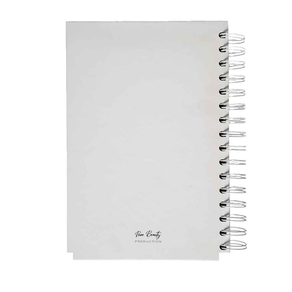 149001326_639003770965779425_pure-wht.jpg دفتر100برگ A5 خطدار سیمی جلدسخت (کاغذ سفید) برگ سری پیور بیوتی کد71514 - Image 1