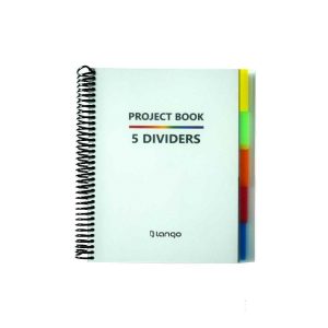 دفتر100برگ سیمی وزیری جلد طلق لانگو سری پروژه PROJECT BOOK