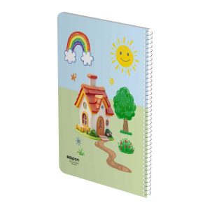 دفتر60برگ نقاشی سیمی وزیری فانتزی الیپون کد255