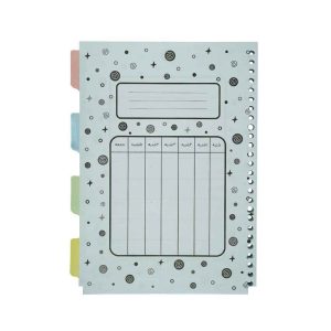 یدک دفتر کلاسوری26حلقه آبرنگ کدA058