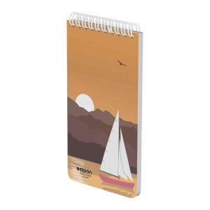 دفتریادداشت 80برگ 120*220سیمی جلدنرم کلاسیک الیپون کد264