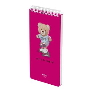 دفتریادداشت 80برگ 120*220سیمی جلدطلق فانتزی الیپون کد268