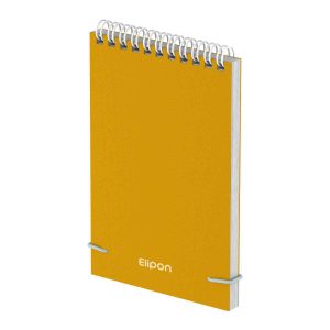 دفتریادداشت 80برگ 145*210سیمی پارچه ای سخت الیپون کد274