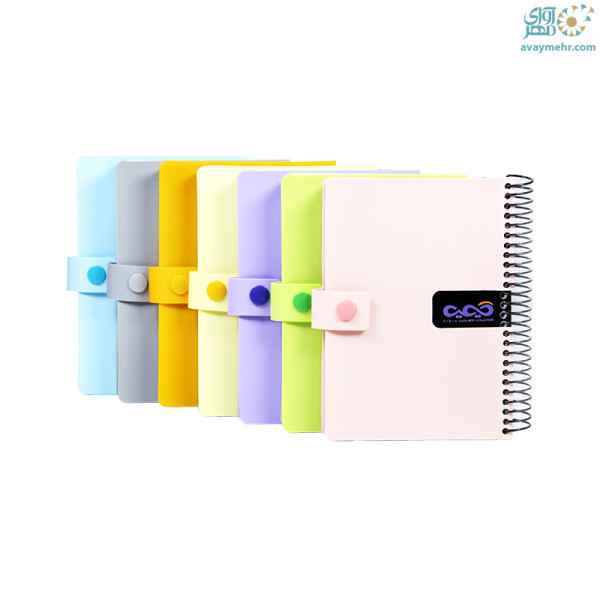CREATOR: gd-jpeg v1.0 (using IJG JPEG v80), quality = 90 دفتر یادداشت 140 برگ طلقی دکمه دار 1116 کیمیا (یک جلد) - Image 1