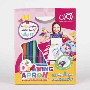 کاور مهدکودک بزرگ همراه با ماژیک 12 رنگ 3911 آوات (تک عددی)