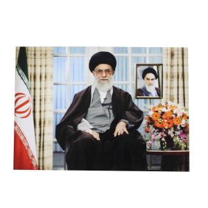 تابلو شاسی رومیزی طرح رهبر شهید 12*17 کد 1