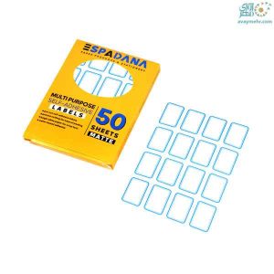 برچسب 16عددی دورآبی 35*25 میلیمتر کد 107 اسپادانا (50 برگی)