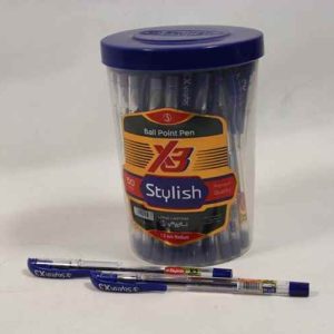 خودکار آبی X3 نوک 1 استایلیش (50 عددی)