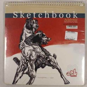 دفتر طراحی 60 برگ خشتی کاغذ مخلوط پاپی (تک جلدی)
