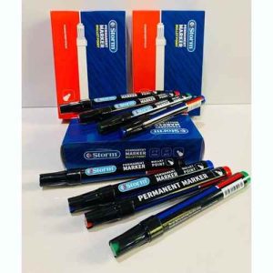 ماژیک پرمننت مشکی نوک گرد HL-344872 استورم ( 12 عددی )